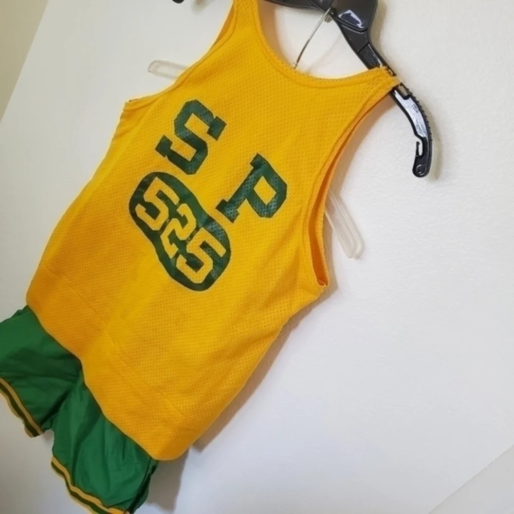 Vintage 50s Track Uniform or High School Basketball‎ Jersey Shorts Set Halloween